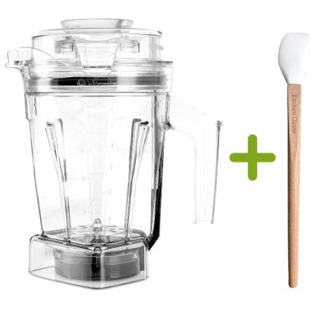 Vitamix Aer Disc Behälter Smart frontal mit Kitchen Clever Spatel 3 cm breit