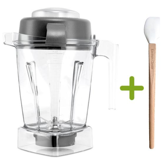 Vitamix 1,4-Liter Behälter Classic frontal mit Kitchen Clever Spatel 3 cm breit
