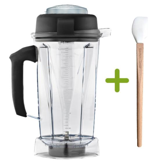 Vitamix 2-Liter-Behälter Classic mit Kitchen Clever Spatel 3 cm breit