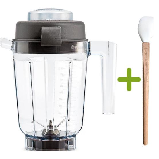 Vitamix Trockenbehälter 0,9 Liter Mahlbehälter Classic mit Kitchen Clever Spatel 3 cm breit