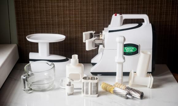 Bestandteile eines Slow Juicers