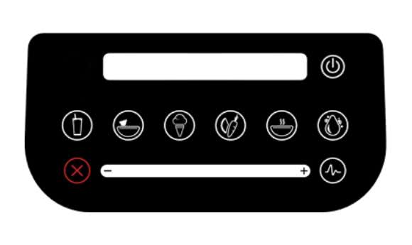 Das Touch-Bedienfeld vom Blendtec Designer 725