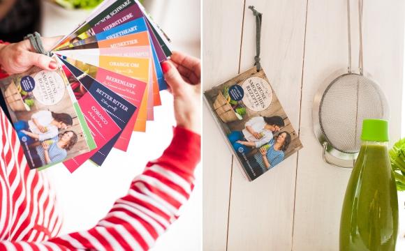 Grüne Smoothies Rezept-Karten-Set zum Aufhängen